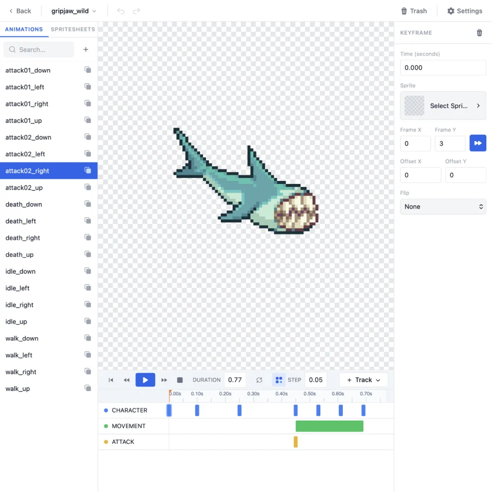 Animator preview